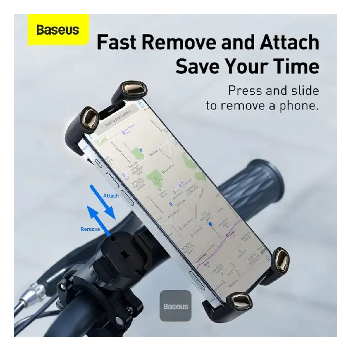 Baseus SUQX-01 Quick to Take Cycling Holder, Black