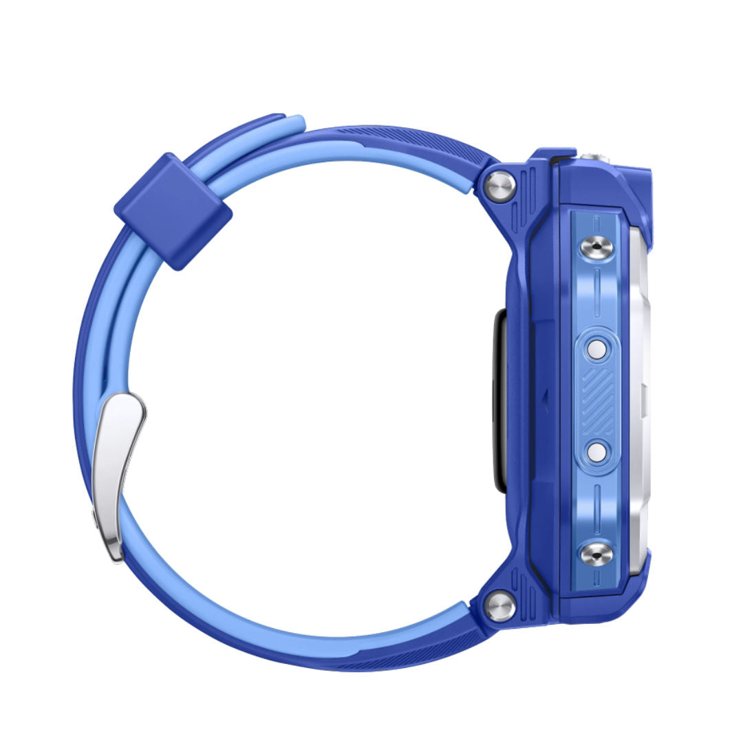 ساعة «Huawei Watch KIDS X1» الذكية - تصميم قابل للدوران 360 درجة، تحديد الموقع عبر نظام GPS، مكالمات الفيديو، كاميرات مزدوجة، شاشة AMOLED مقاس 1.82 بوصة