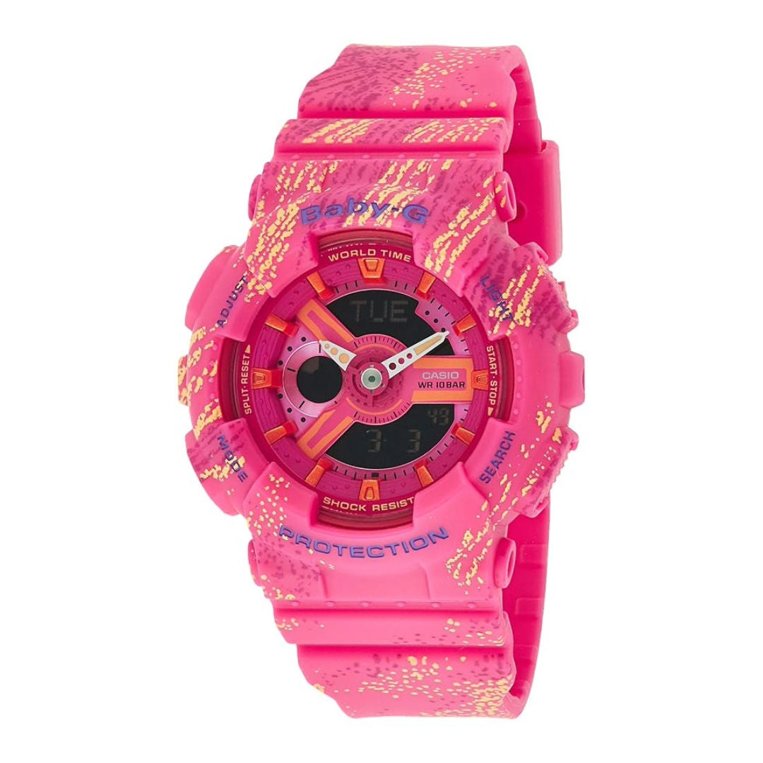 Casio Baby-G Analog-Digital Pink Dial Women's Watch, BA110TX-4A