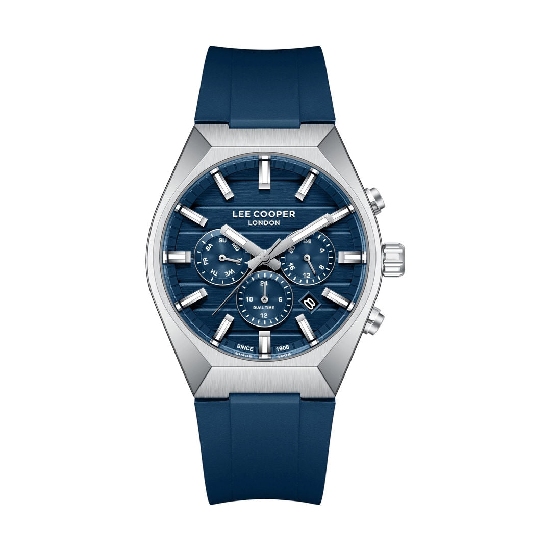 Lee Cooper Men's Multi Function Silicone Strap Watch, LC08388 Series