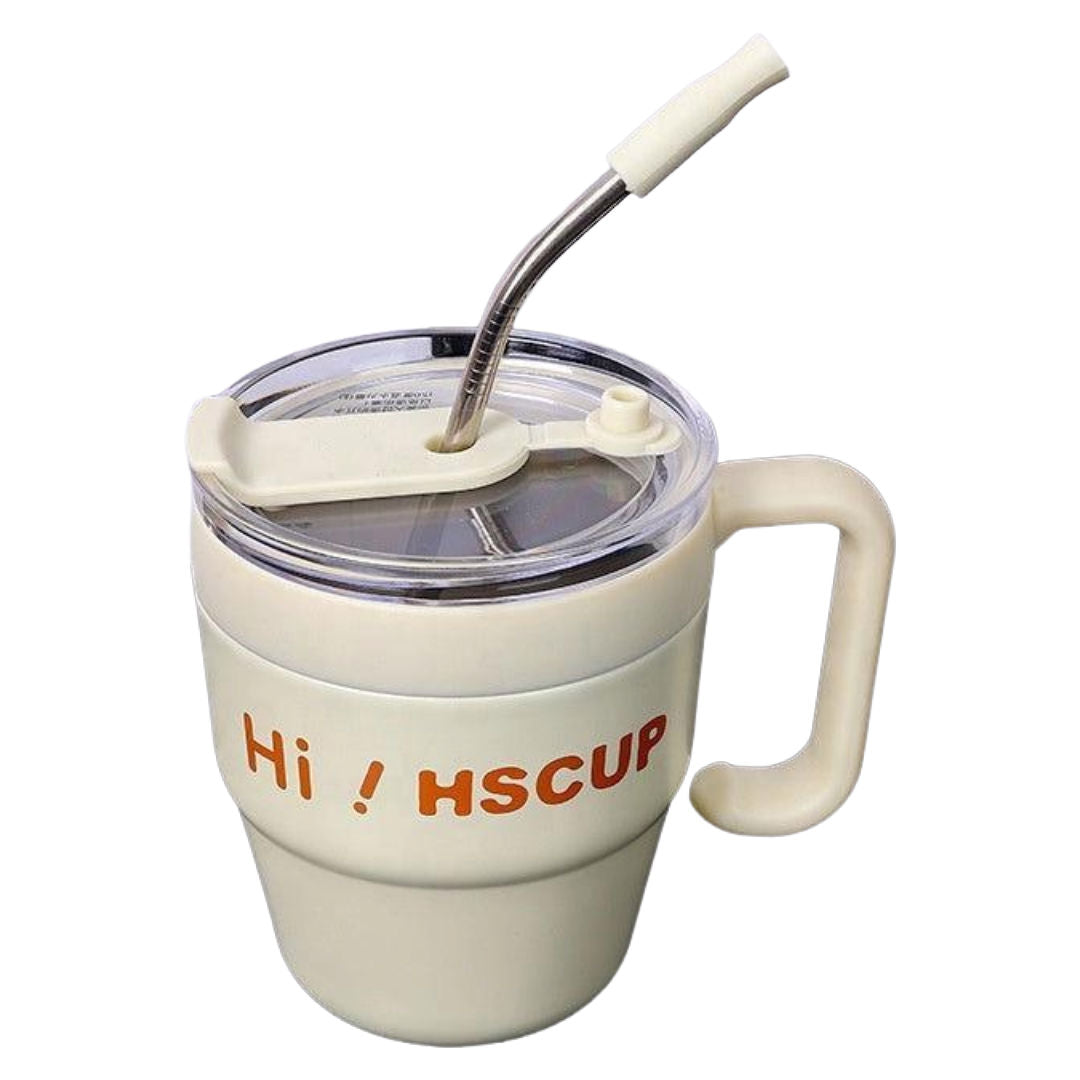 Twisoo Stainless Steel Coffee Cup, Insulated Travel Mug With Leakproof Lid, 480ml, SSB-019