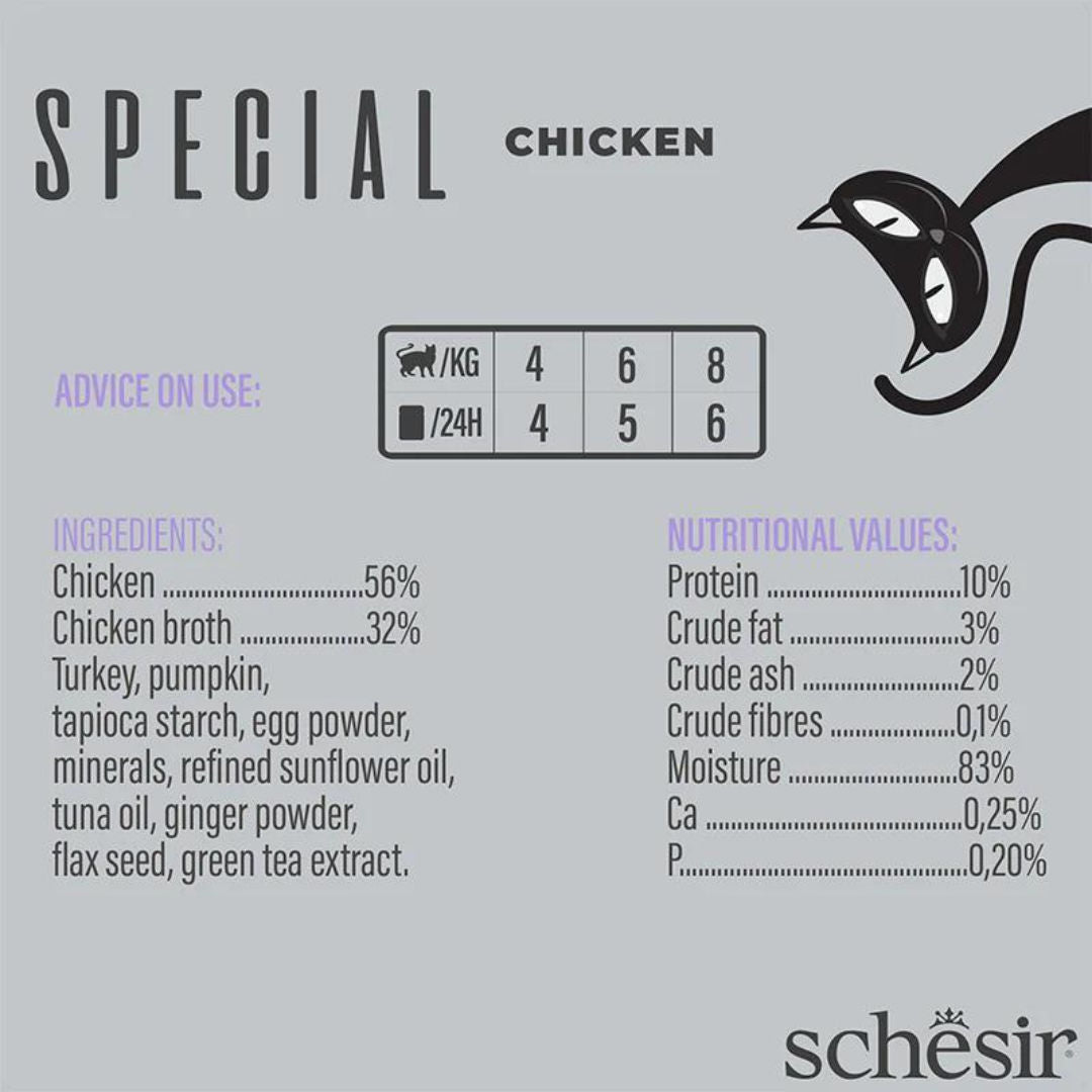 Schesir Special Mousse Light Chicken Adult Cat Wet Food, 70gm