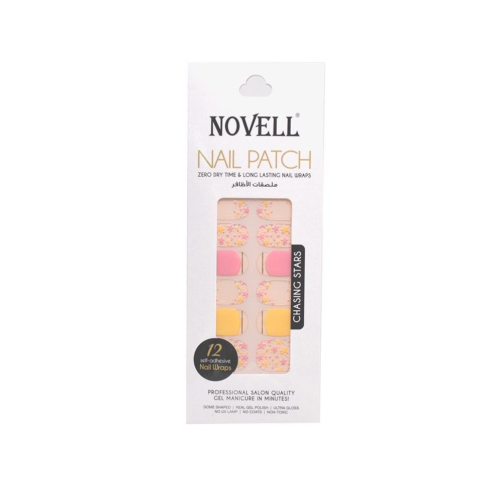 Novell Self-Adhesive Nail Patch, 12 Pieces