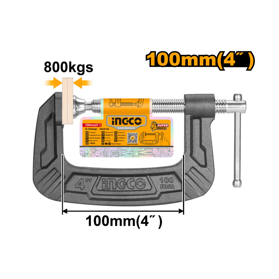 INGCO G Clamp, T-Type Thread