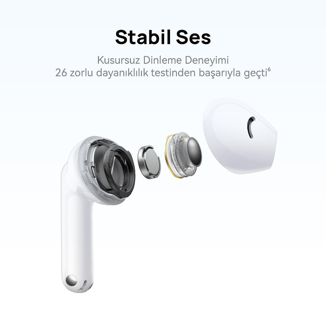 Huawei FreeBuds SE 2 True Wireless Earbuds, Bluetooth, Built-In Microphones, Charging Case, White