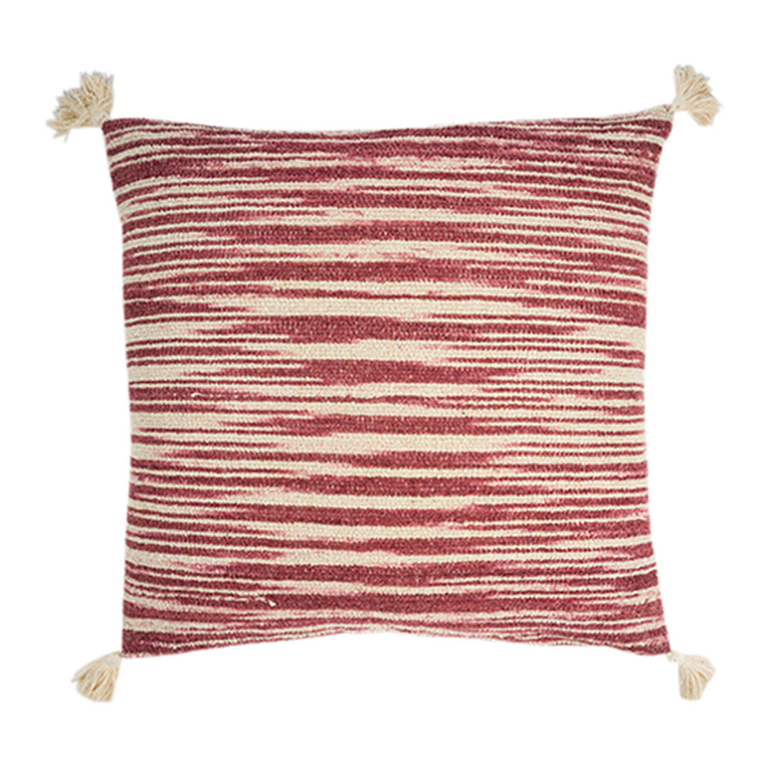 Janice Cushion Rust & White, 60x60cm