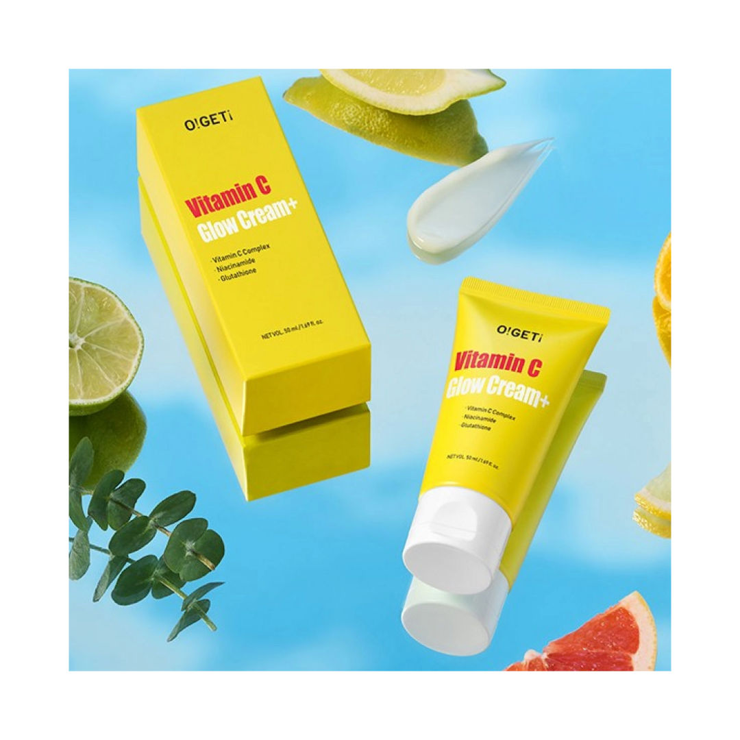 O!GETi VitaminC Glow Cream Plus, Brightening Hydration Moisturizer, 50ml
