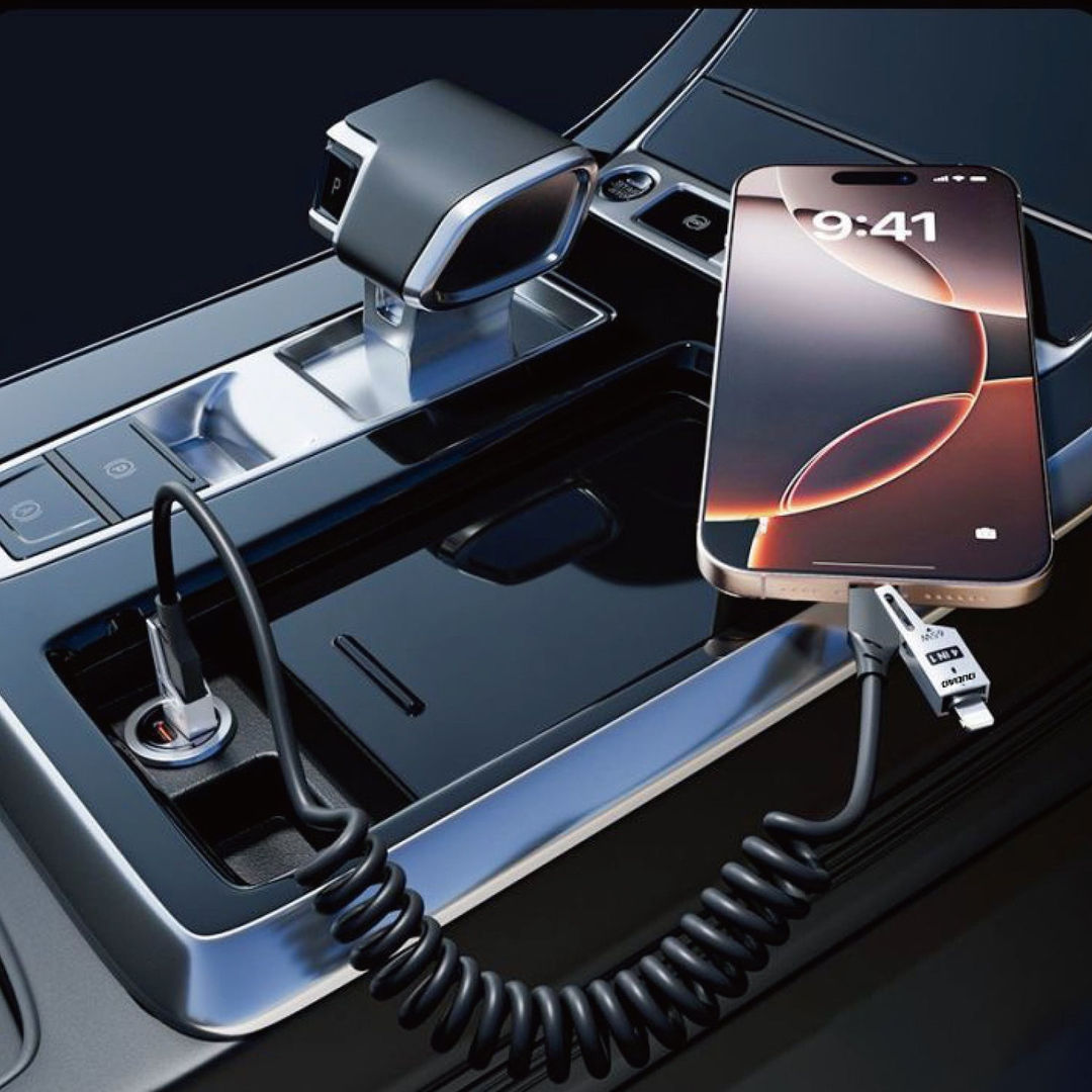 DUDAO L20PRO-B 4in1 Spring Charge Cable 65W