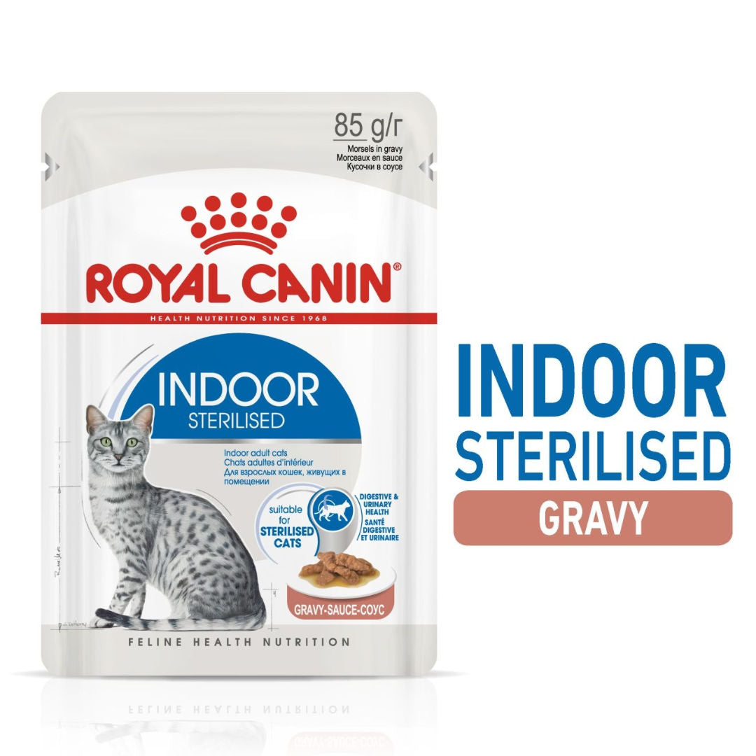 Royal Canin Feline Health Nutrition Indoor Wet Food Pouches, 12x85gm