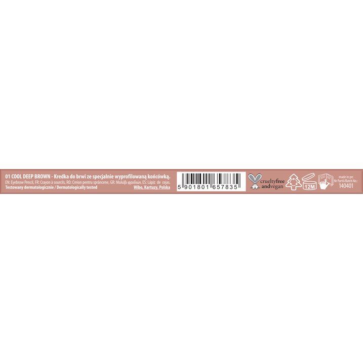 NAM Brow Definer Pencil 2-in-1 Triangle Tip Brow Pencil with Spoolie