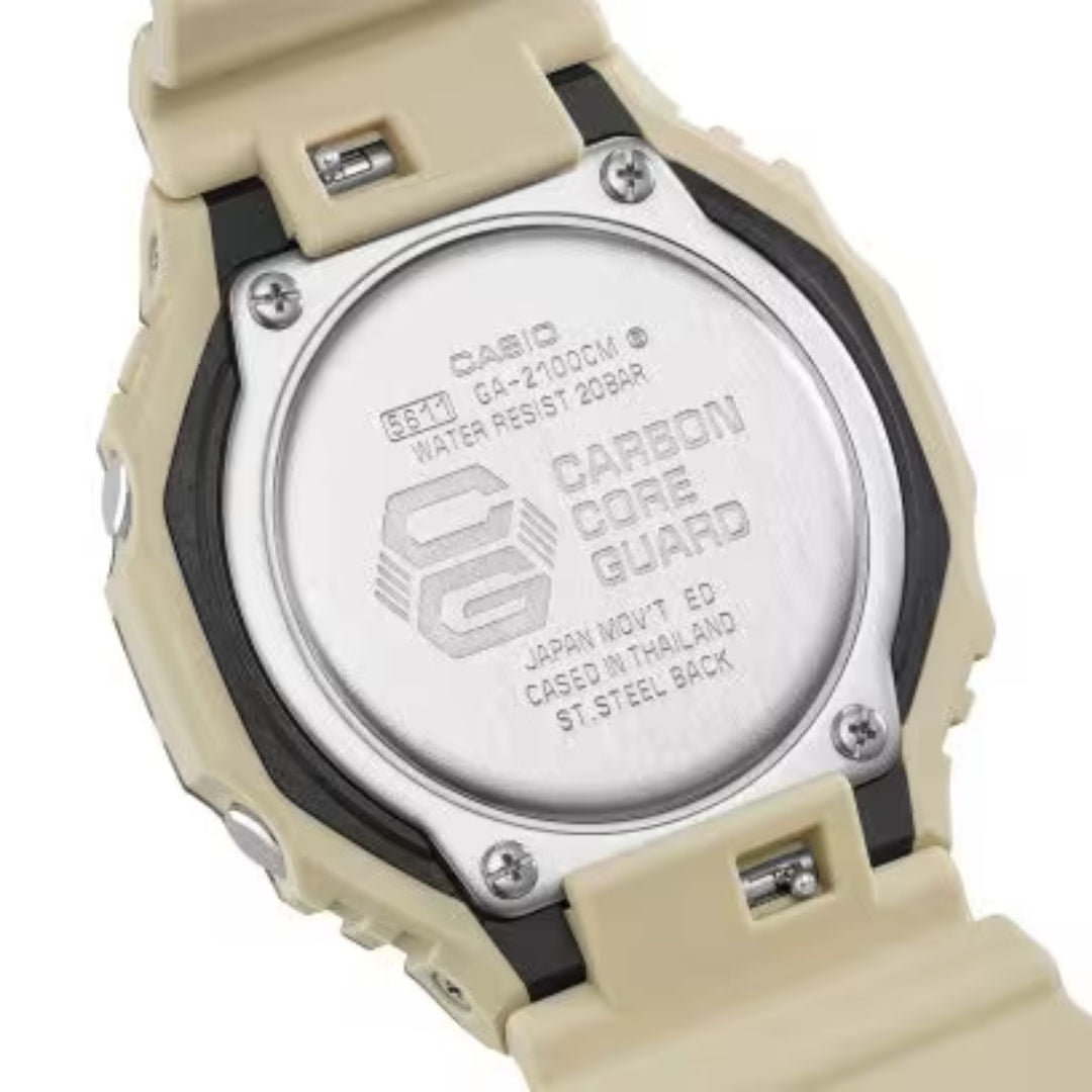 ساعة كاسيو G-Shock التناظرية-الرقمية من سلسلة 2100، طراز GA-2100CM
