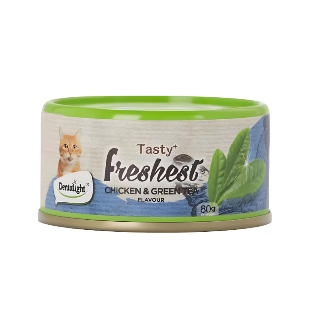 Dentalight Tasty Freshest Cat Treat in Can, 6x80g