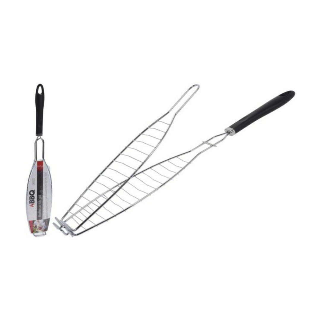 BBQ Grill Tray with Holes and Handles, Iron with Non-Stick Coating