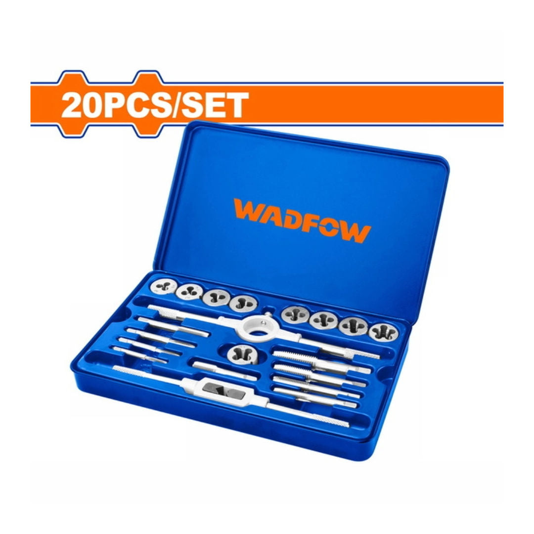 WADFOW 20 Pieces Metric Tap & Die Set