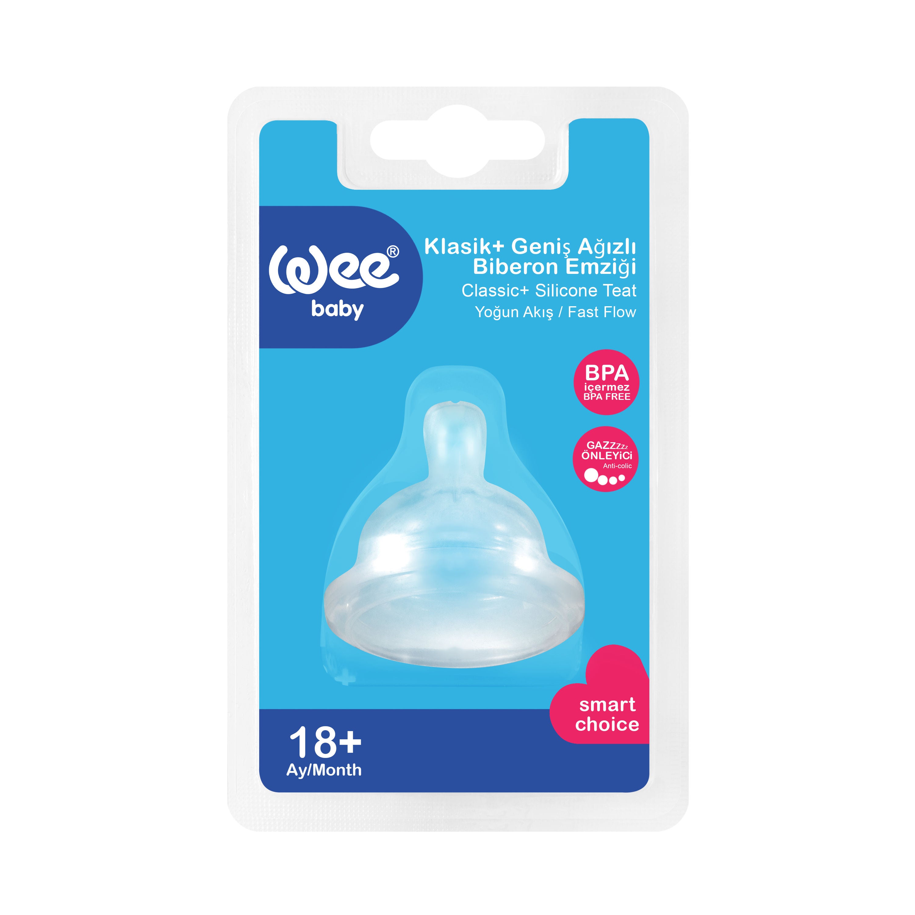 Weebaby Spare Round Wide Neck Teat No.3, Code 854