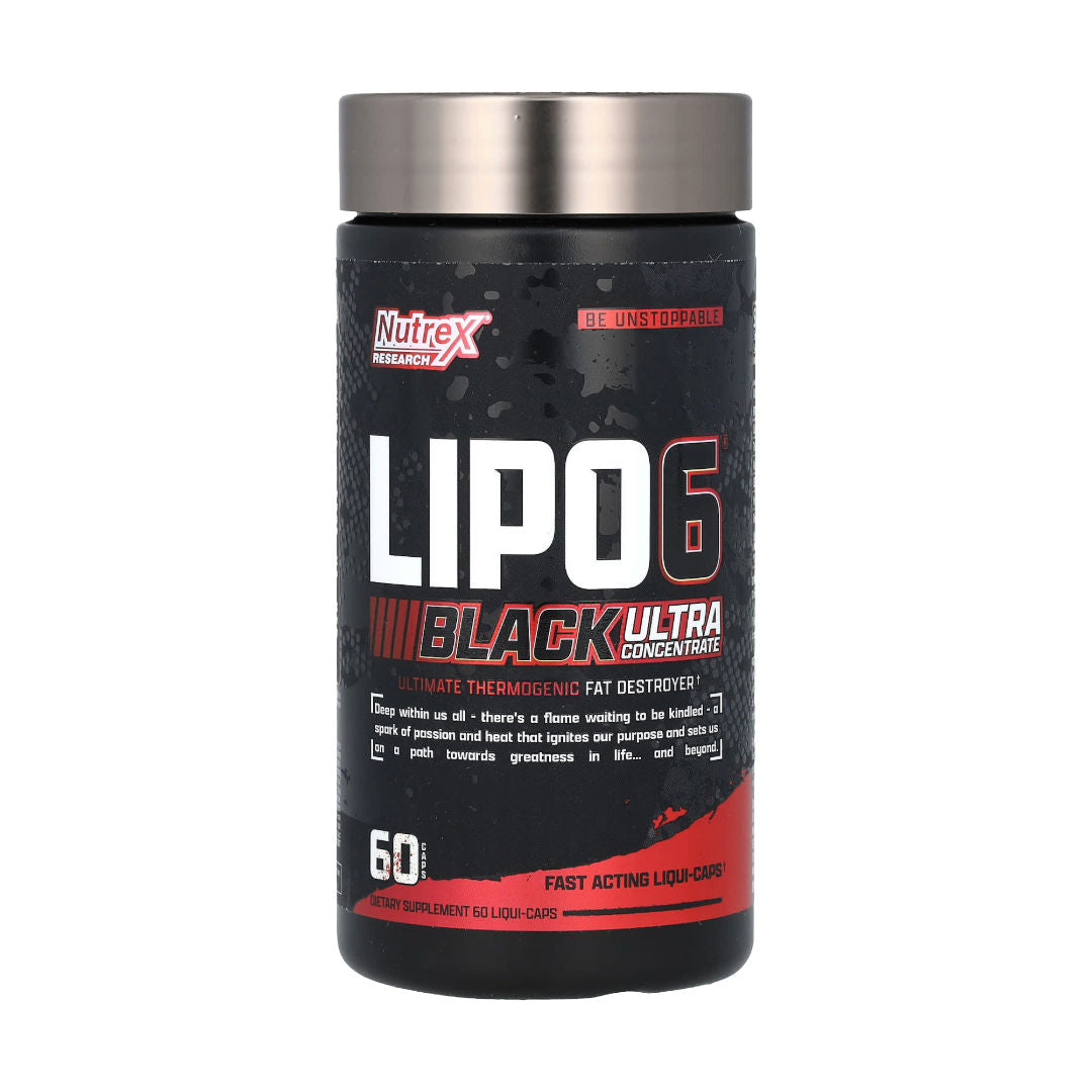 Nutrex Research Lipo-6 Black Ultra Concentrate, 60 Capsules Thermogenic Fat Burner