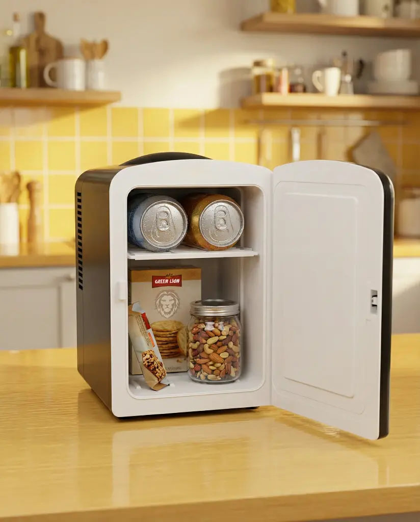 Green Lion GMF-75 Mini Fridge 4L Portable Cooler & Warmer, Black