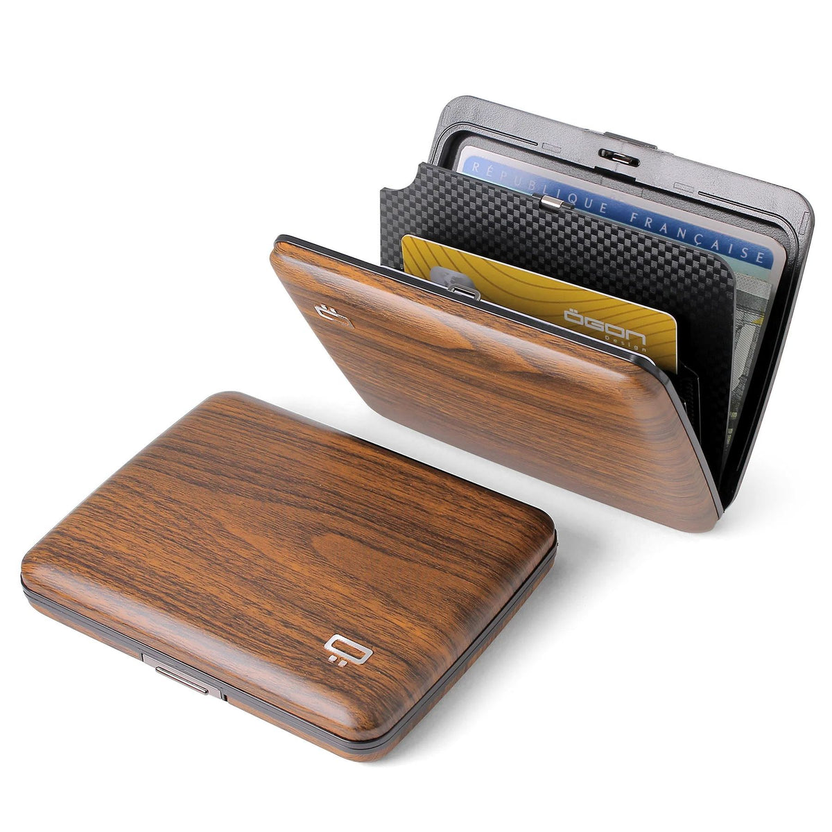 Ogon Aluminum Wallet Large Case V2, Sequoia Effect