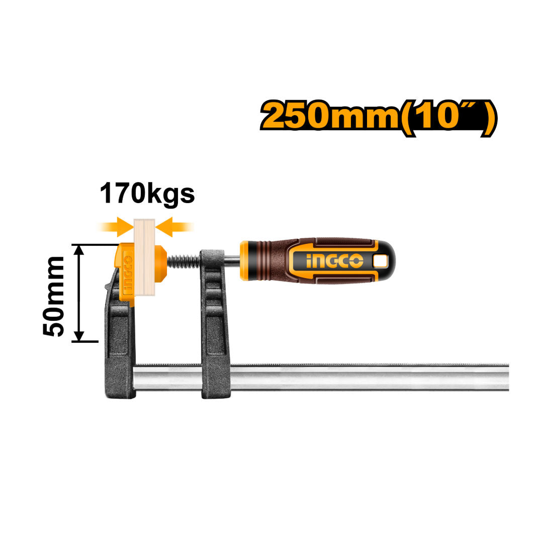 INGCO F Clamp With Plastic Handle