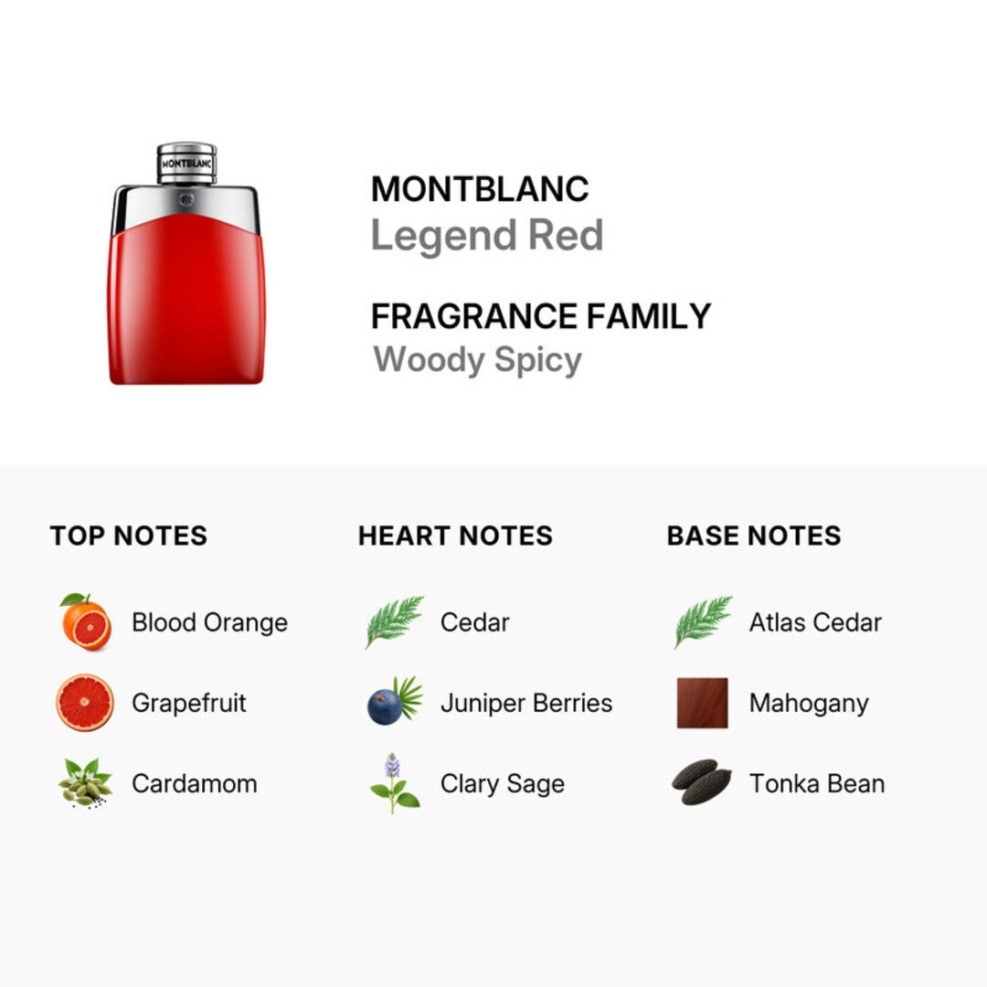 Montblanc Legend Red Eau de Parfum Spray for Men, 100ml