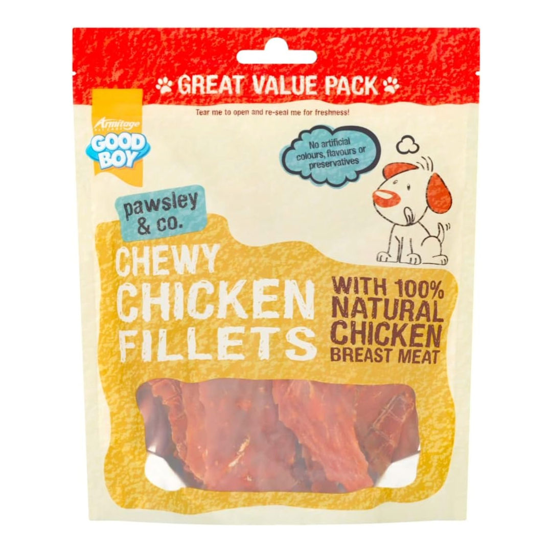 Good Boy Armitage Chewy Chicken Fillets Dog Treats, 320gm