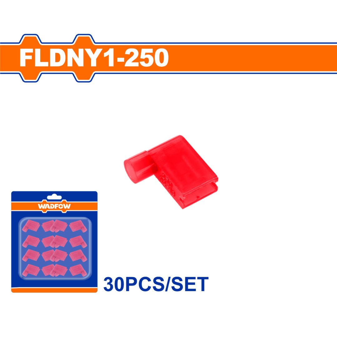 WADFOW Insulated Terminal Connector Sets, Brass + PA Electrical Crimp Terminals, 30 Pieces