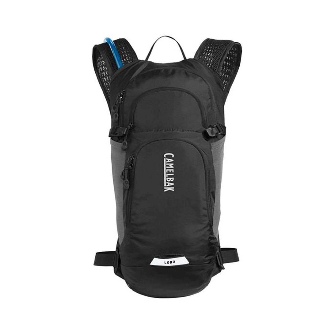 حقيبة الظهر الخفيفة الوزن Camelbak Lobo™ 9 المزودة بنظام ترطيب، باللون الأسود، مخصصة لركوب الدراجات والمشي لمسافات طويلة، سعة 70 أونصة