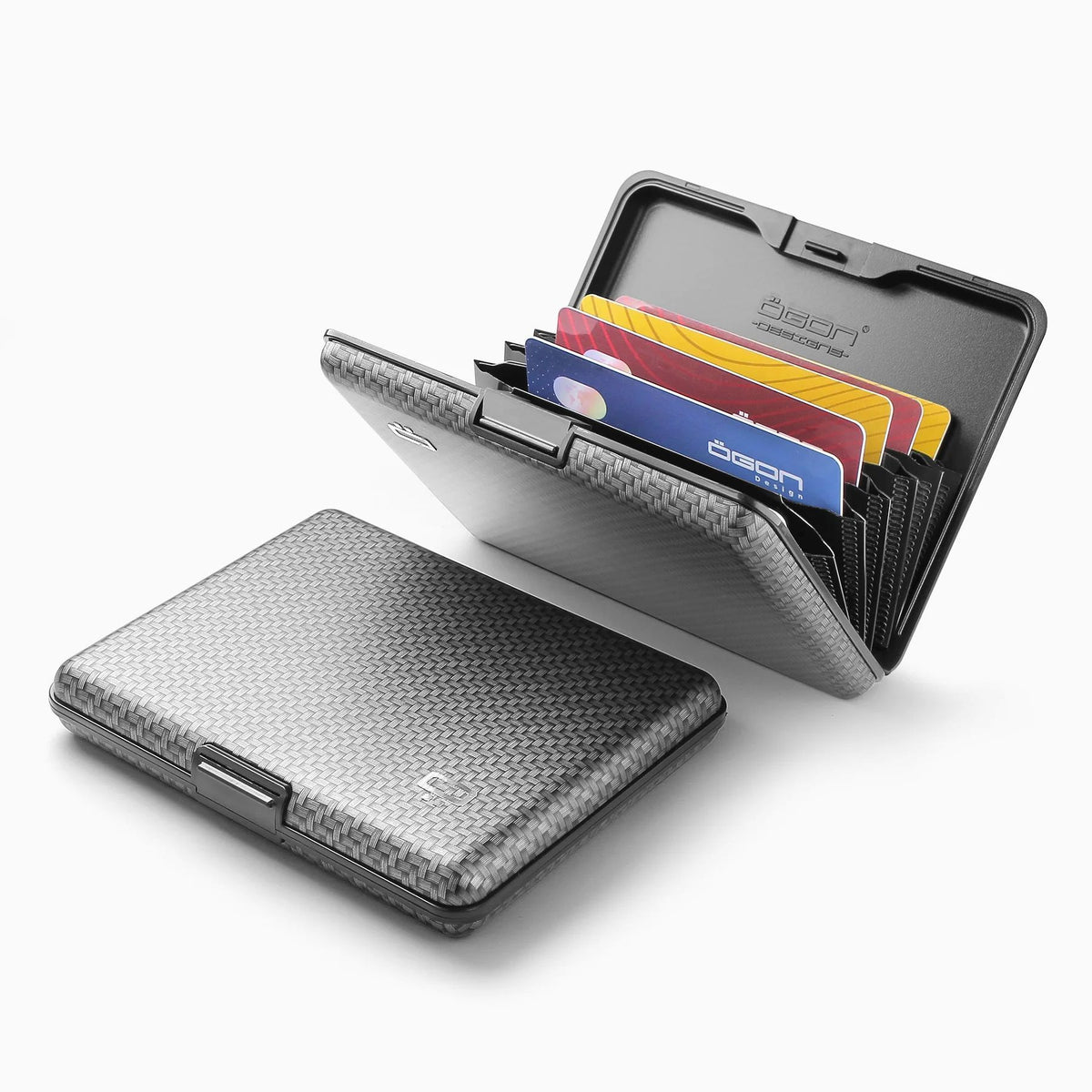 Ogon Aluminum Wallet Large Case V1, Carbon Print