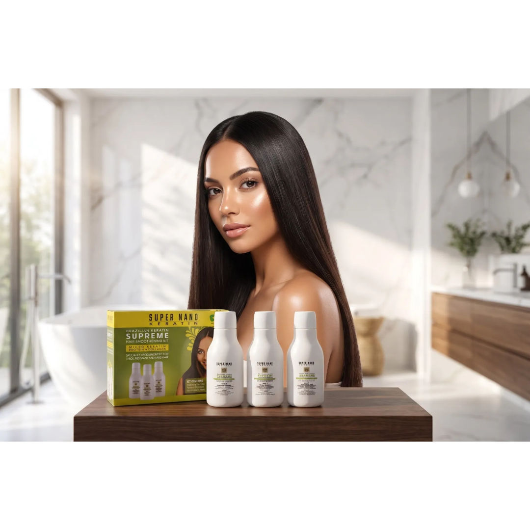 Super Nano Keratin Supreme Hair Brazilian Keratin Kit, 3x50ml