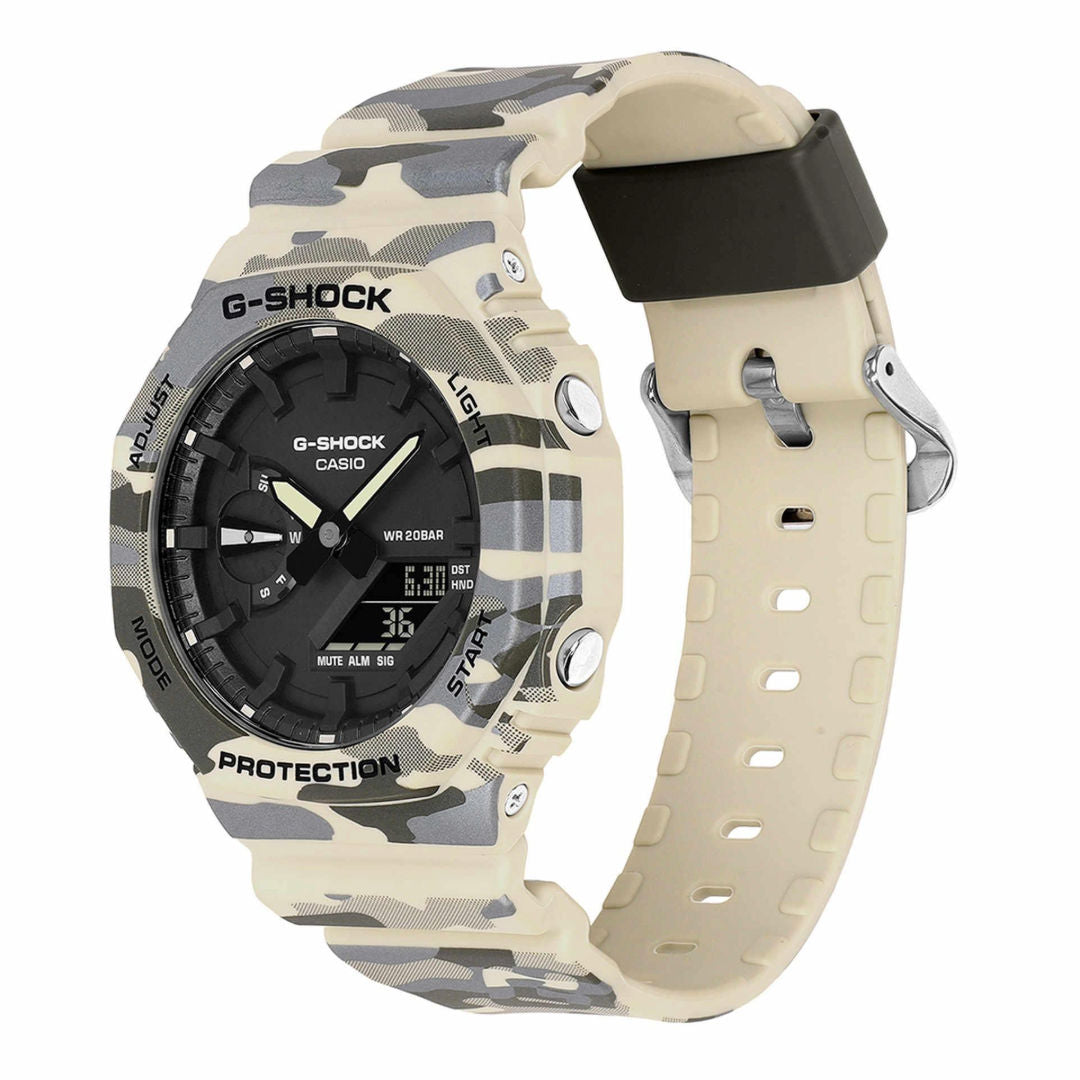 ساعة كاسيو G-Shock التناظرية-الرقمية من سلسلة 2100، طراز GA-2100CM