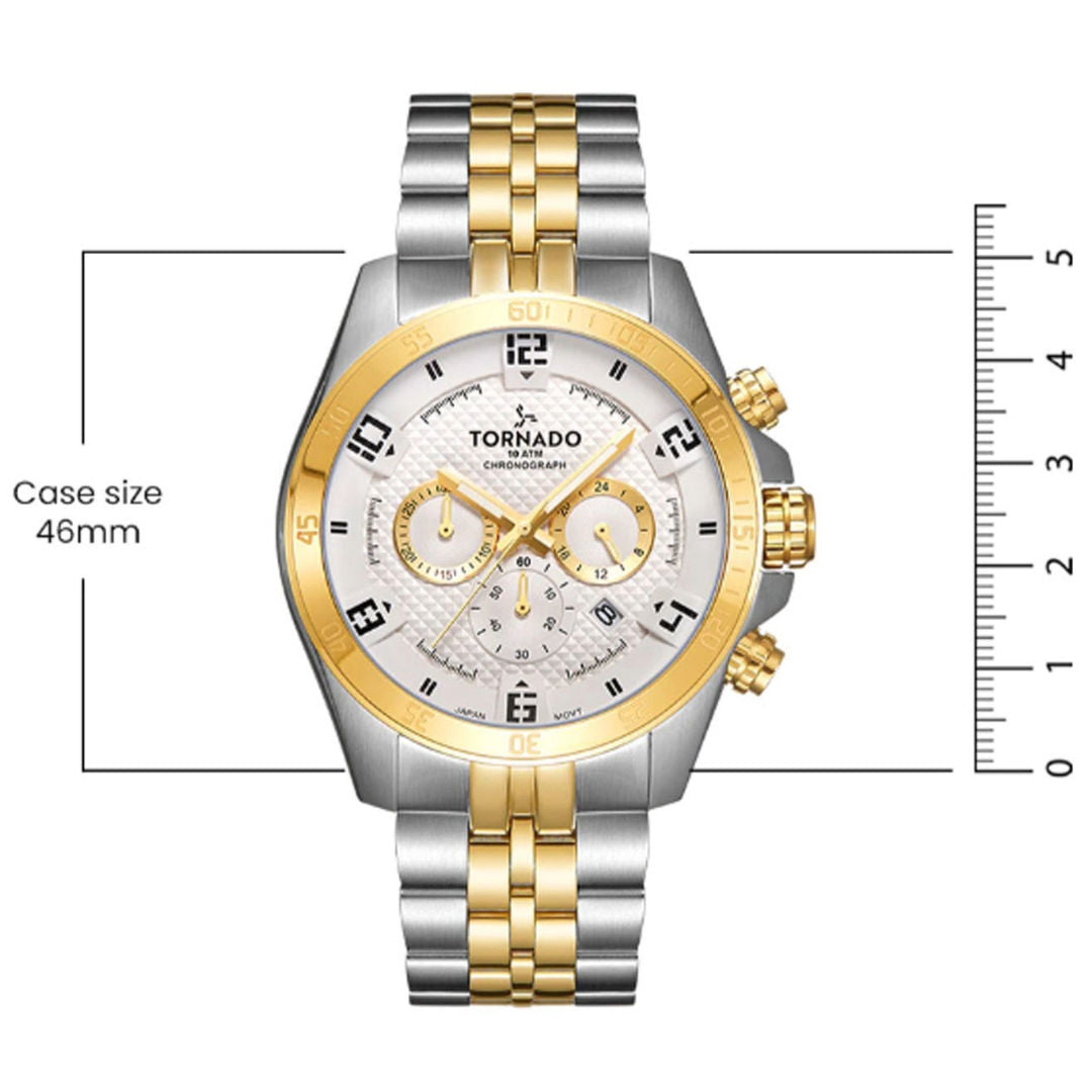 TORNADO Celestia Chronograph Men's Japanese Quartz Chronograph Watch, T3149B Series