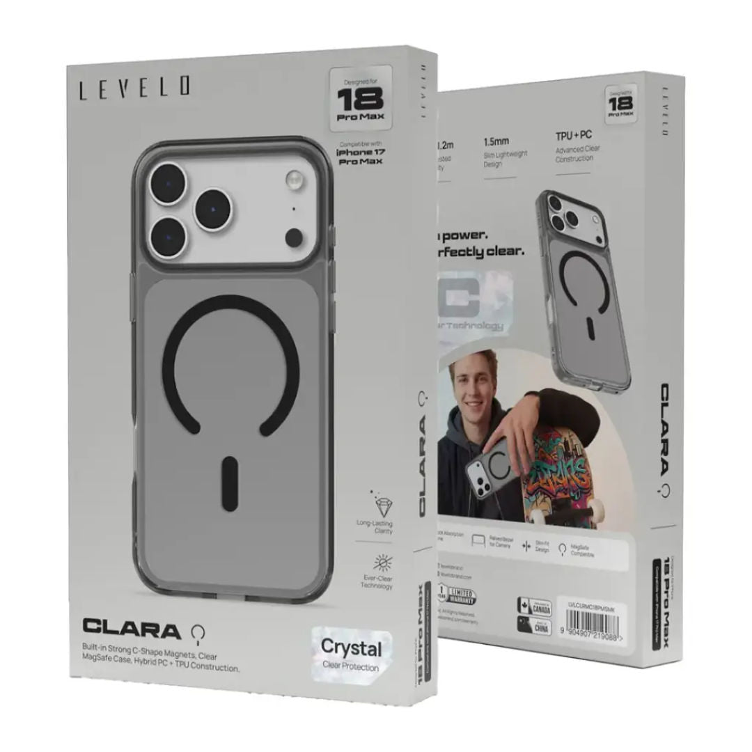 Levelo Clara MagSafe Case for iPhone 18 Pro & 18 Pro Max
