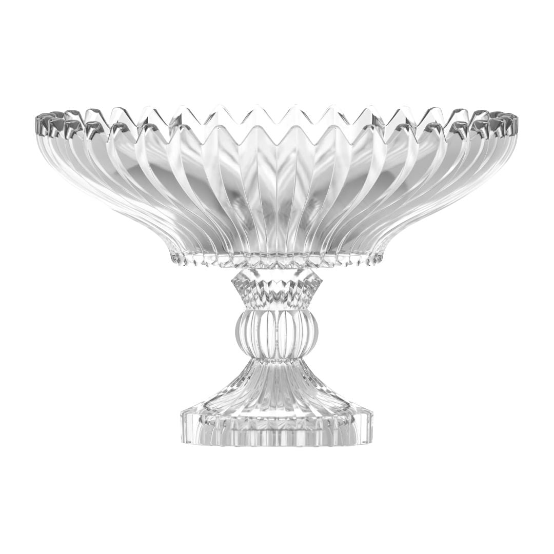 City Glass Brasilia Fruit Bowl With Stem Tray 30cm, Gift Box