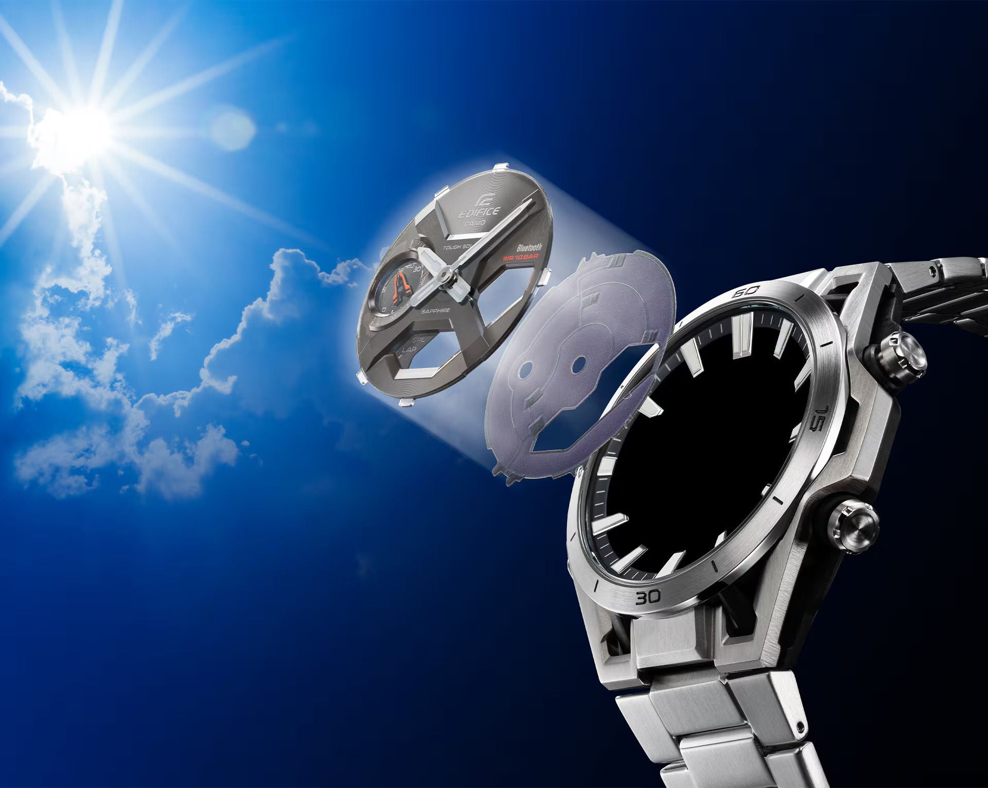 Casio EDIFICE Sospensione ECB-2300HR-1A, Honda RA272 60th Anniversary Limited Edition Bluetooth Solar Watch