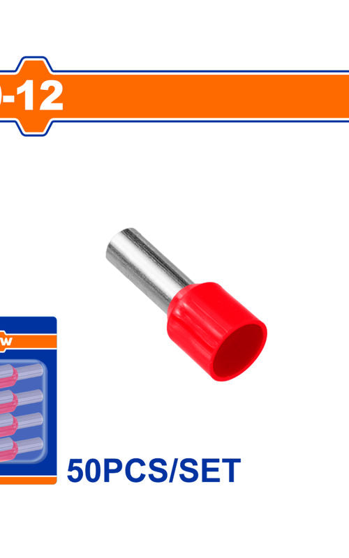 WADFOW Insulated Electrical Terminal Connector Sets, 50 Piece Wire Crimp Terminals, Color Coded, Blister Packed