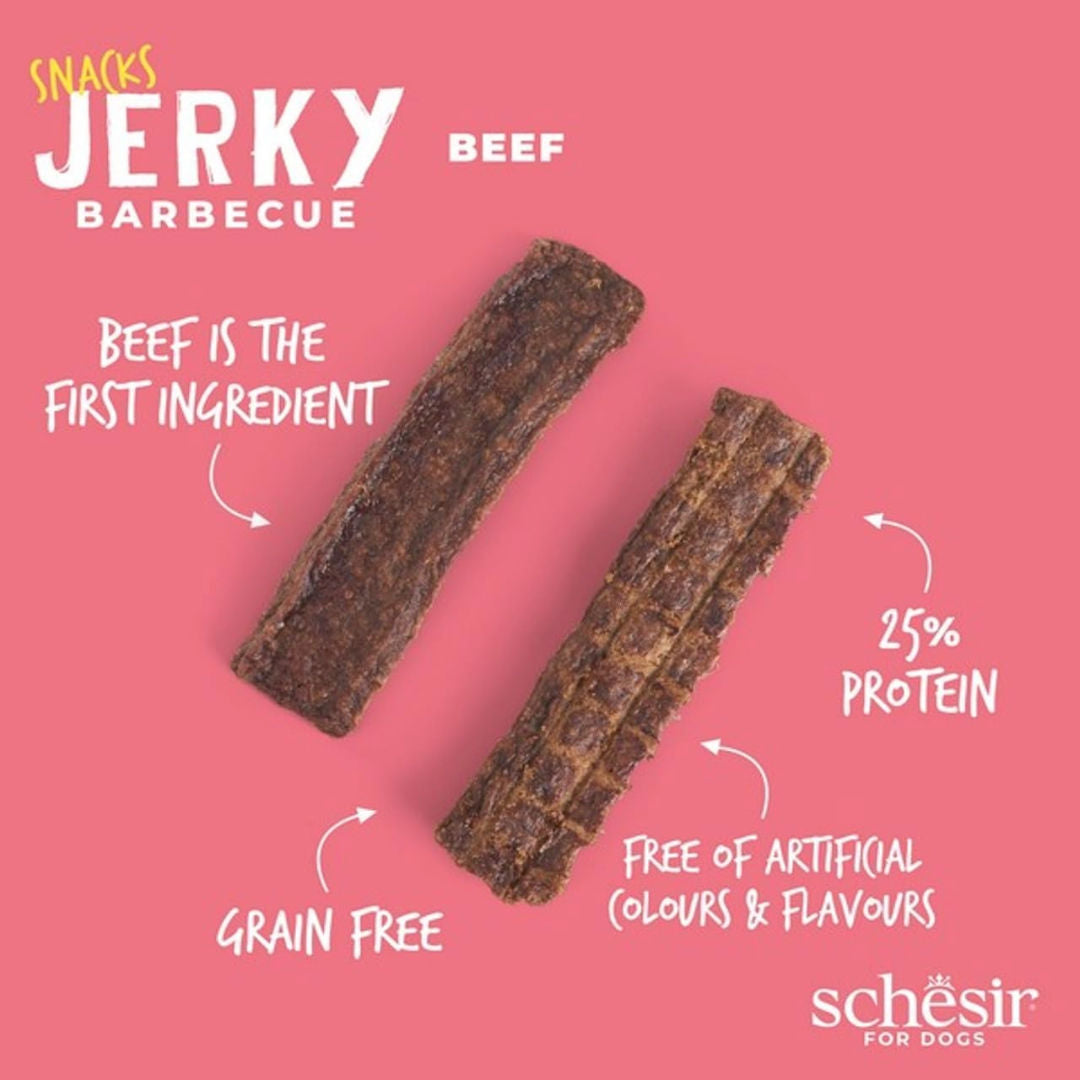 Schesir Grain-Free Snacks Jerky For Dog, 145gm