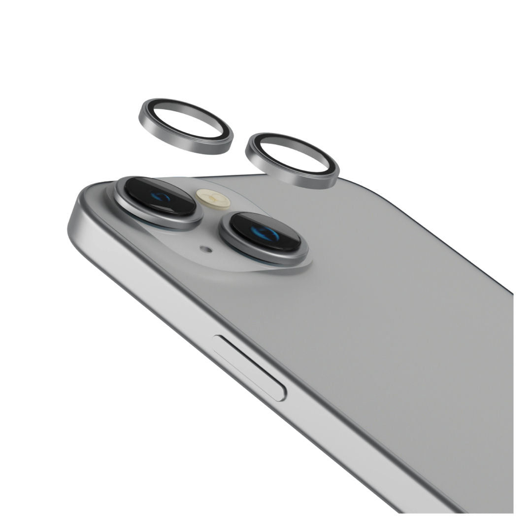 Levelo Lucent Duo 9H Hardness Camera Lens Protector For iPhone 15 & 15 Plus, 2 Piece