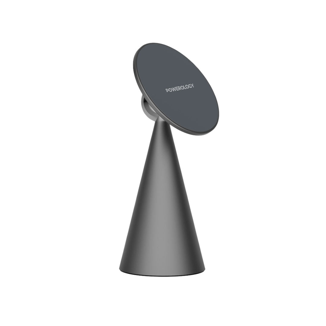 Powerology Desktop Conical Magsafe Phone Holder with 17*N5 Magnets, Dark Gray