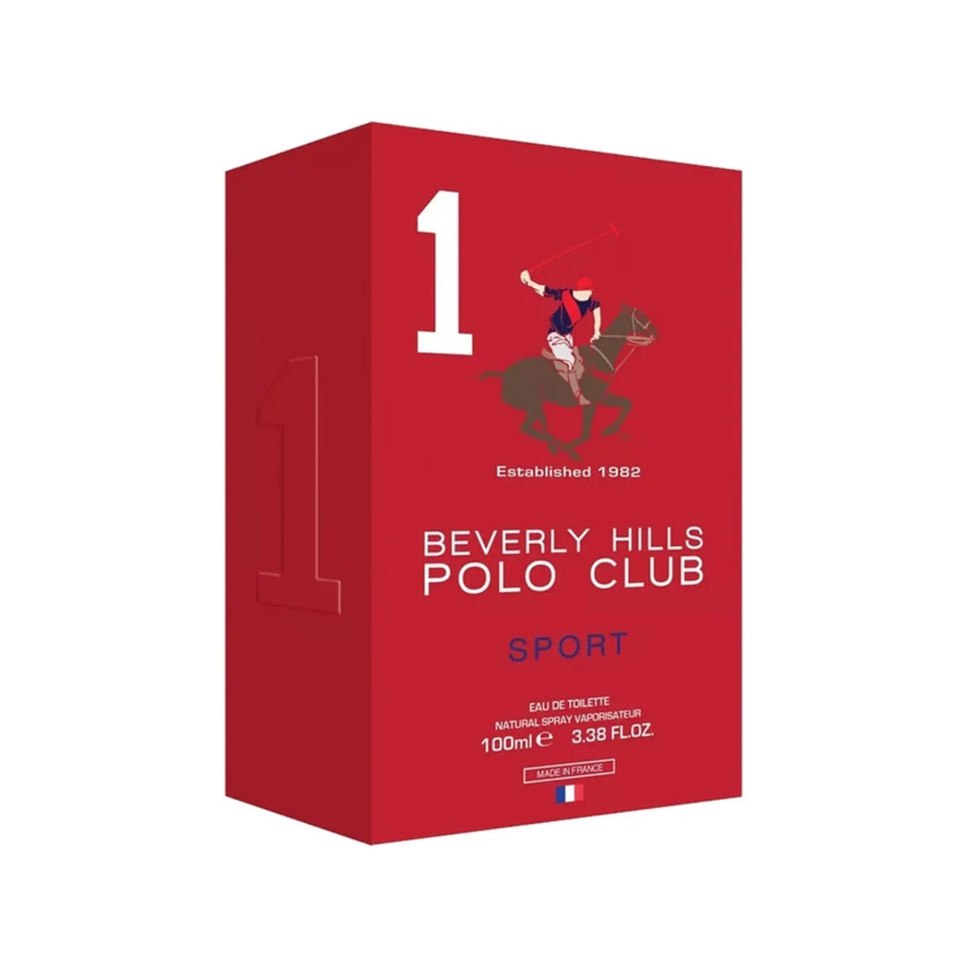 Beverly Hills Polo Club Sport No. 1 Eau de Toilette for Men, 100ml