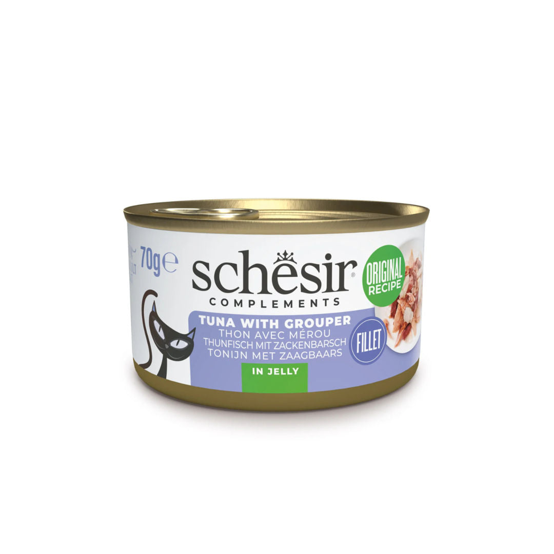 Schesir Perfect Nutrition Complements Cat Wet Food in Jelly Can, 70g