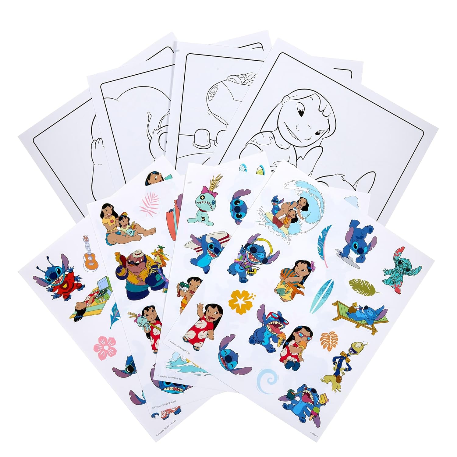 Crayola Disney Lilo&Stitch Colour & Sticker Book, Paperback