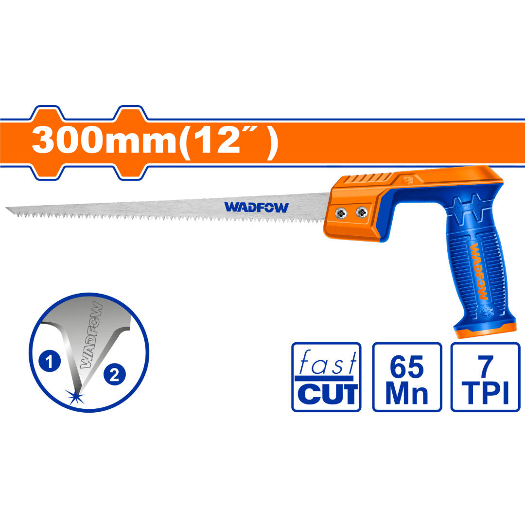 WADFOW Compass Saw 12″ 300 mm, 65Mn Steel, Precision Ground Teeth