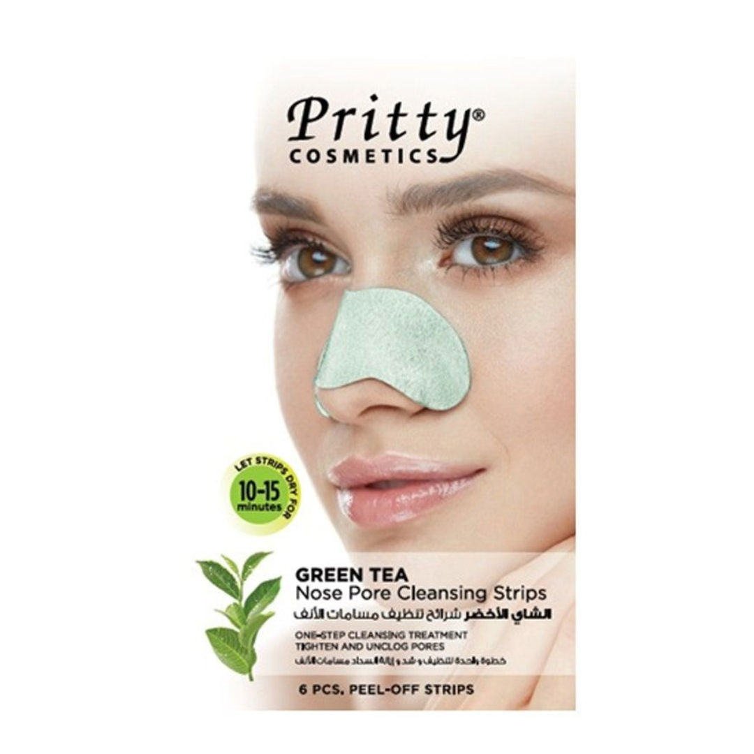 Pritty Cosmetics Nose Pore Strips, 6 Pieces