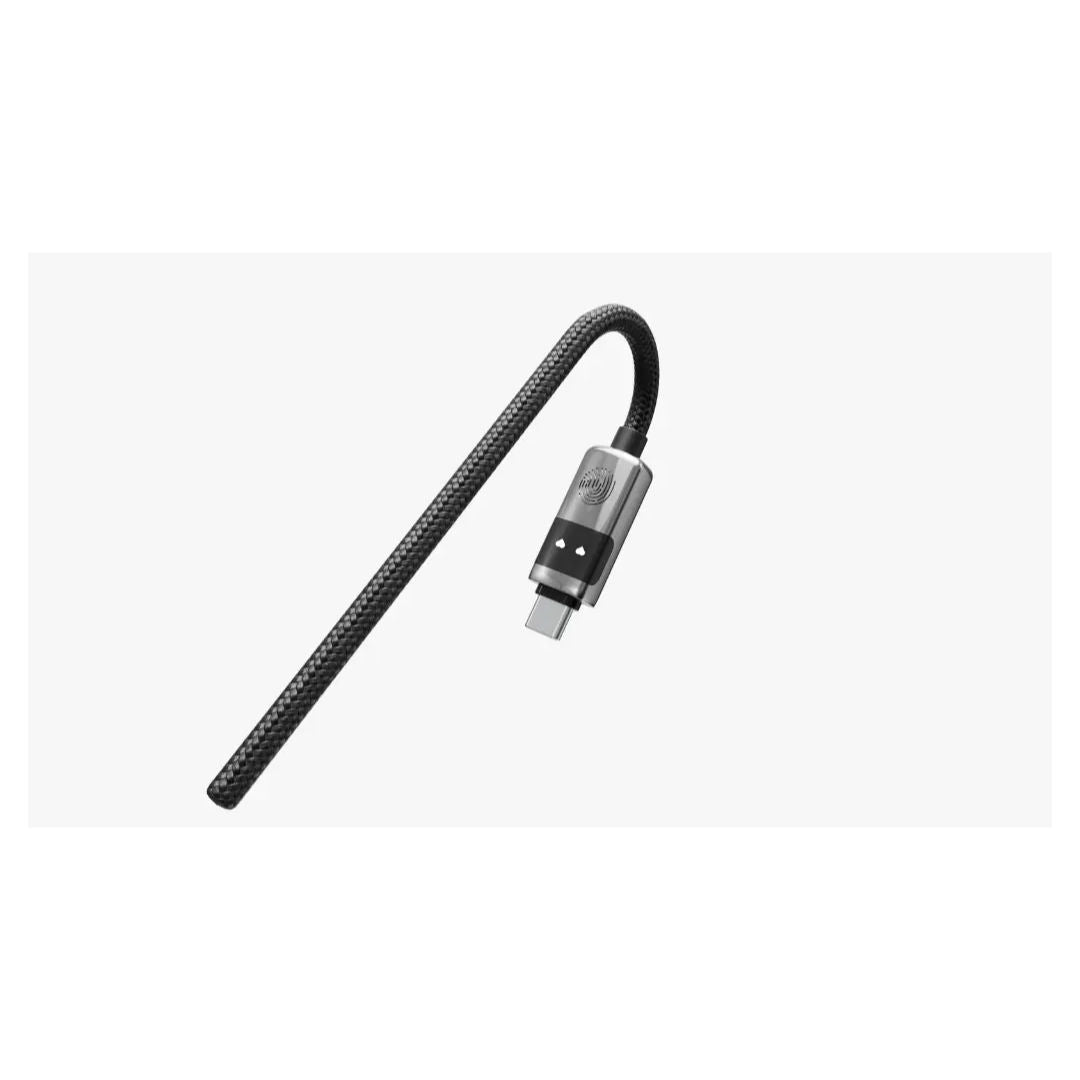 Levelo Auge Smart Charge & Sync Cable USB C To USB C, Gray