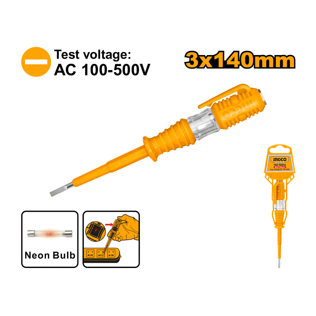 INGCO Test Pencil, AC 100-500V