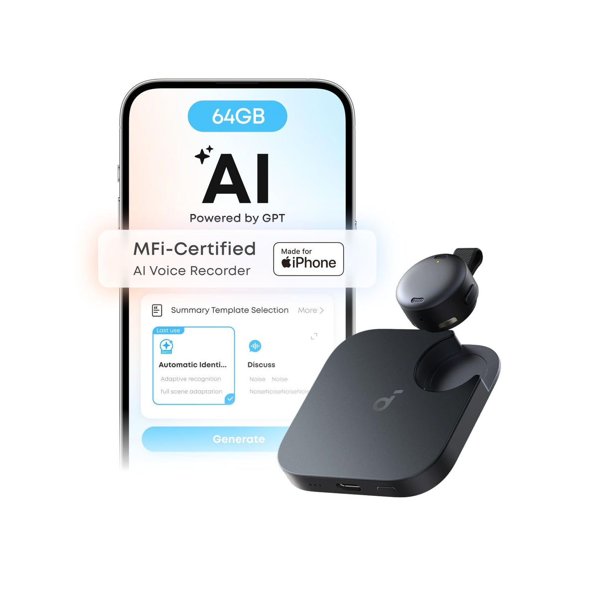 Anker soundcore Work Portable AI Recorder