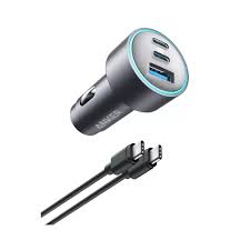 Anker 335 Car Charger 67W With 3ft C to C Cable black