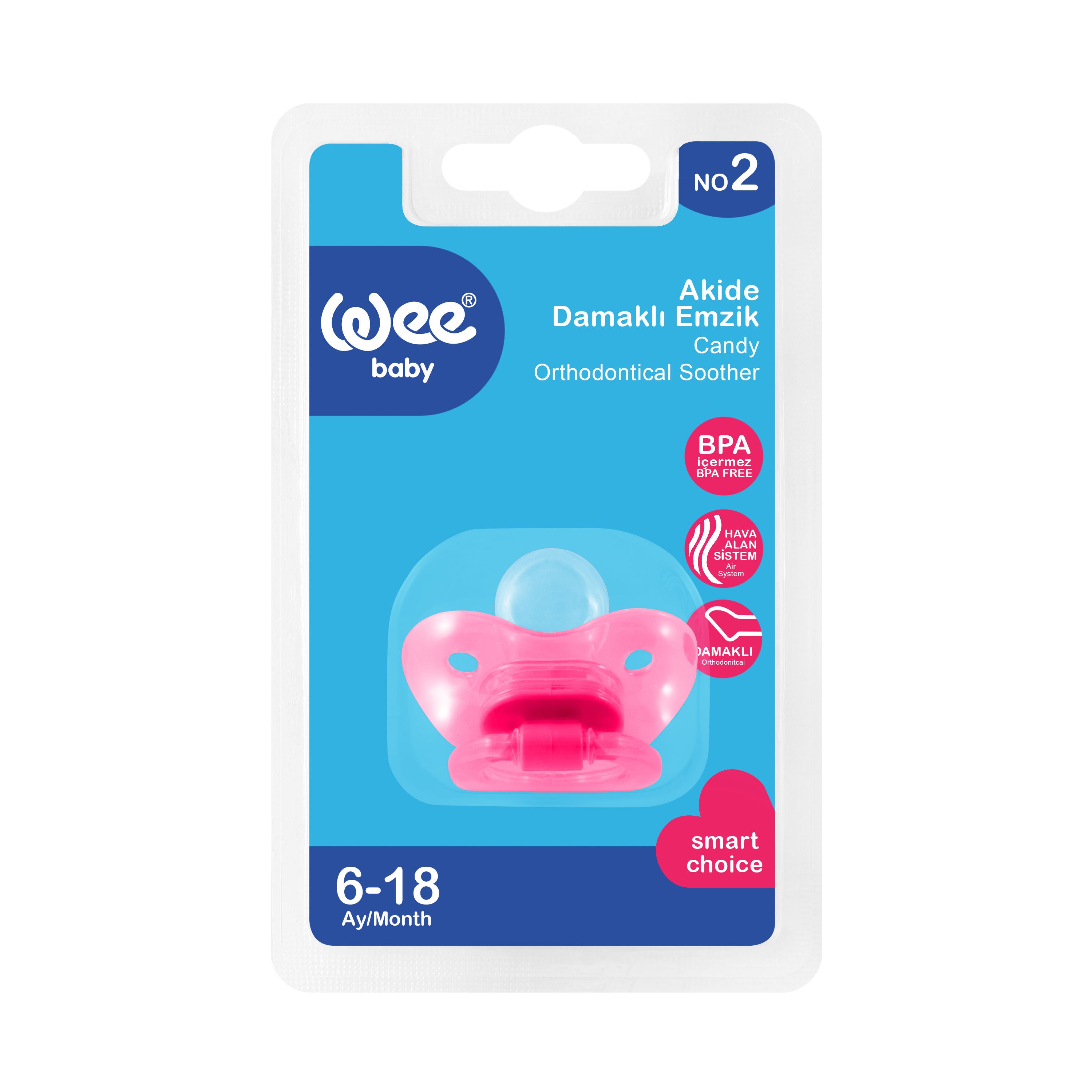 Weebaby Silicone Activate Pacifier Anatomic No.2, Code 112