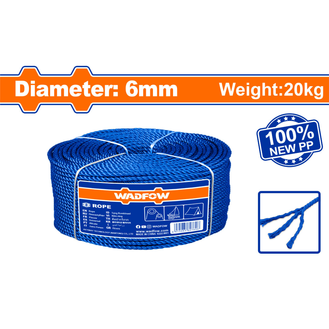 WADFOW Rope, PP Monofilament Twist Rope