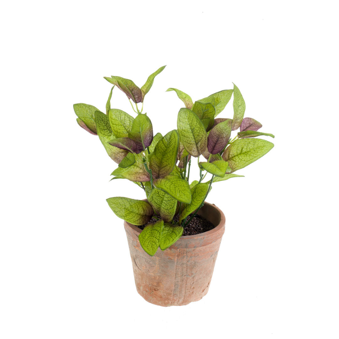 Sage Bush Dark Green Artificial Plant, 7x25cm